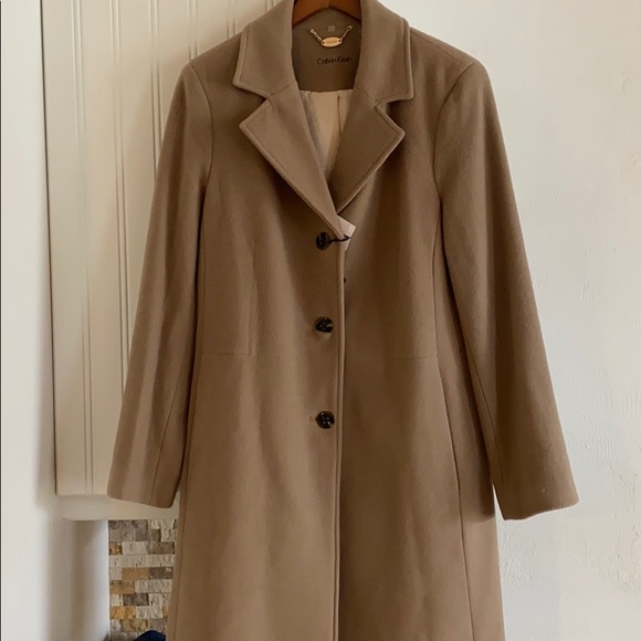 Calvin Klein Camel Coat | Poshmark
